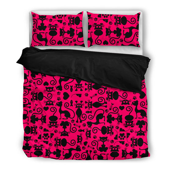 Cats Pink Bedding Set