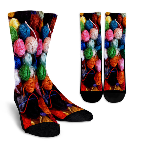 Balls of Yarn Crew Socks