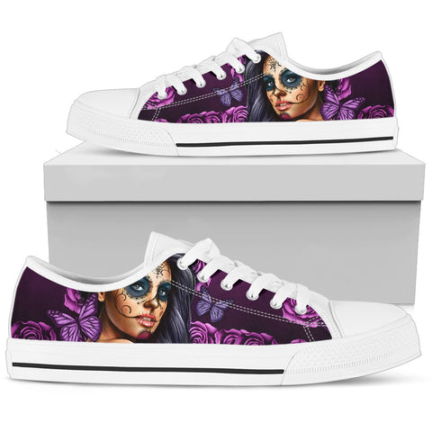 Women's Low Top Calavira Violet (White Soles)