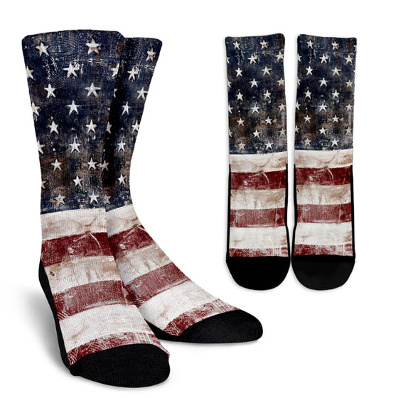 American Flag Crew Socks