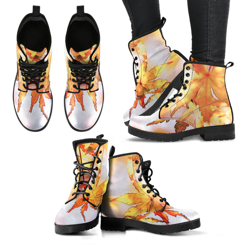 Women's Leather Boots Autumn