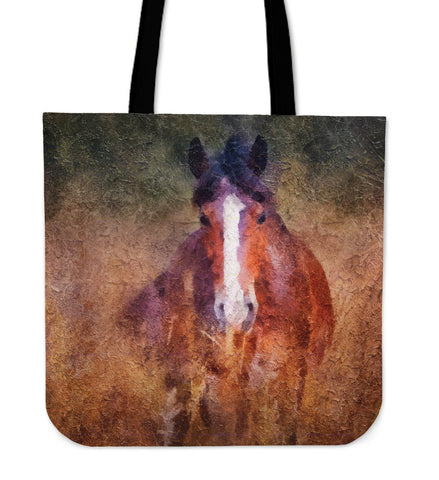 Brown Horse Cloth Tote Bag
