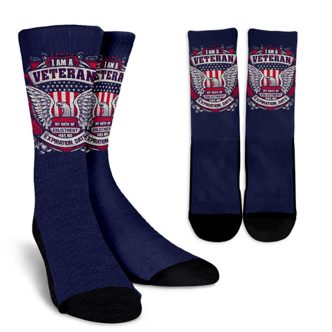 Proud Veteran Crew Socks