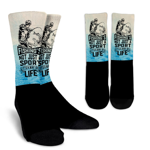 Fishing's Not Just a Sport Crew Socks