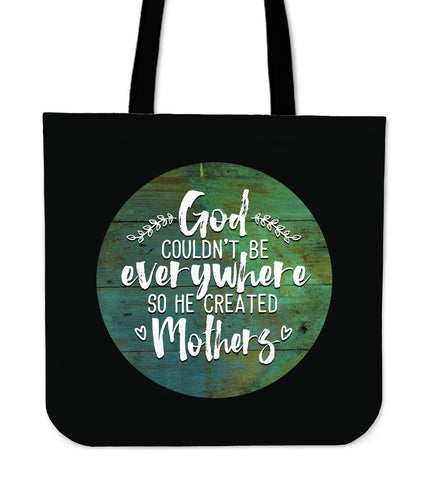 NP God Created Mothers Tote Bag