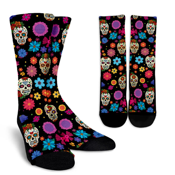 Sugar Skull Party Socks