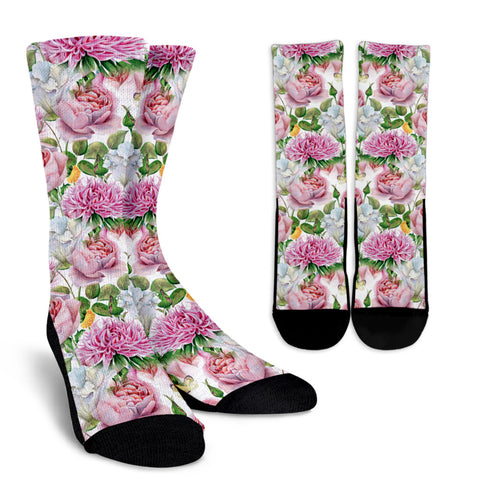 Watercolor Floral Socks