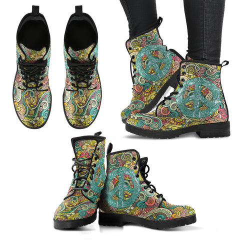 Hippie Peace Women's Leather Boots