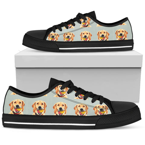 Golden Retriever Women's Low Top Shoe