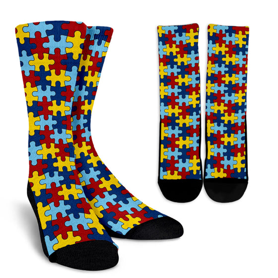 Autism Awareness Crew Socks