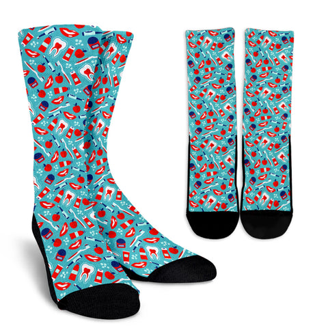Dental Pattern Socks