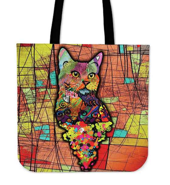 Surreal Cat Cloth Tote Bag