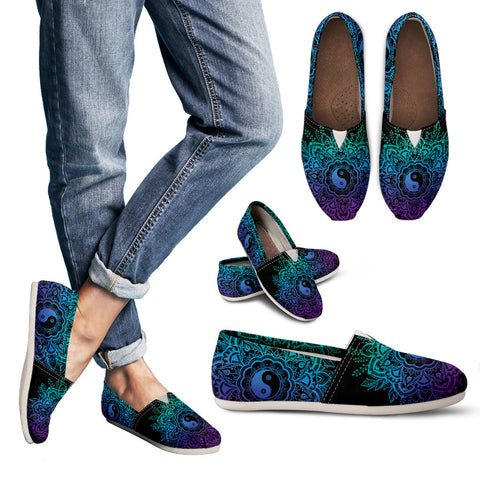 YinYang Mandala 2 Handcrafted Casual Shoes