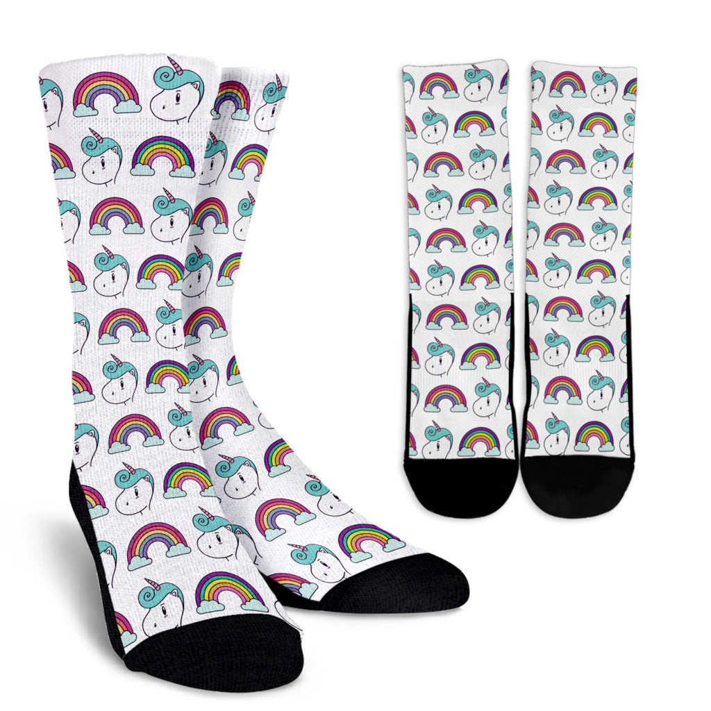 Unicorn Rainbow Crew Socks