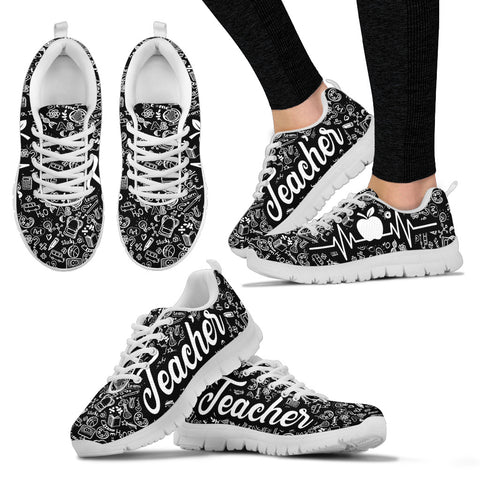 TEACHER PATTERN Women's Sneakers