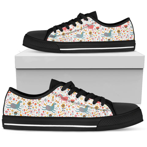 Multi-Color Women's Low Top Shoe