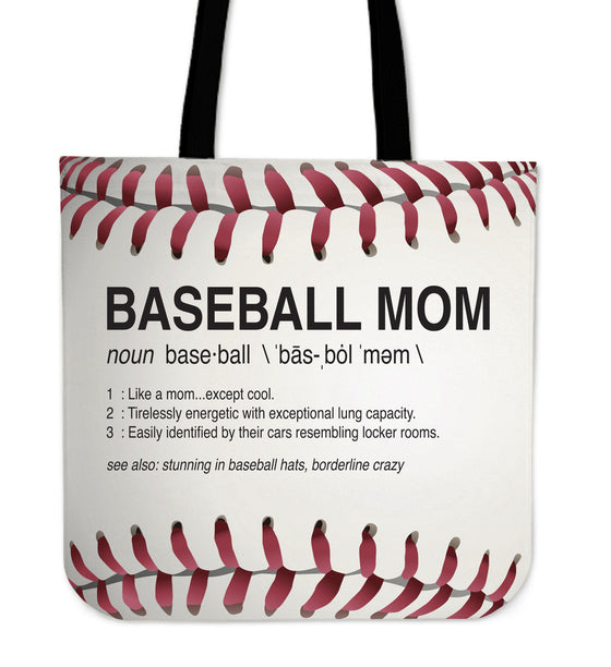 Baseball Mom Tote Bag