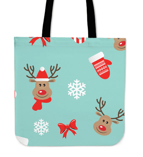 Christmas Deers Tote Bag