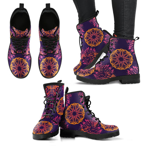 Mandala Women's Leather Boots