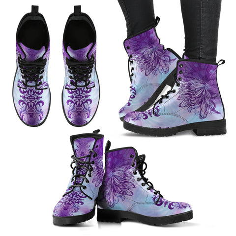 Purplotus Women's Leather Boots
