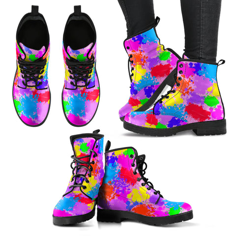 Color Splatter Ladies Boots