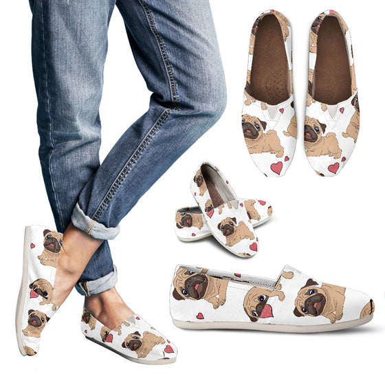 Pug Love Women's Casual Shoes