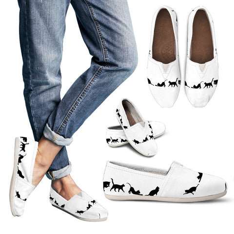 Black & White Cat Women's Casual Shoes