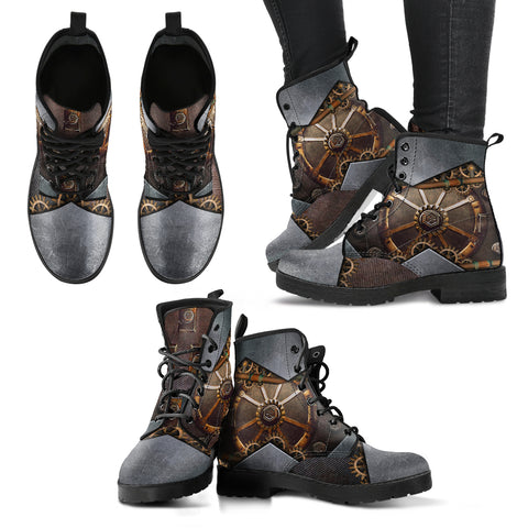 Gear Wheel Women's Leather Boots