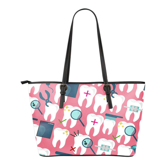 Dental Hygienist Small Leather Tote