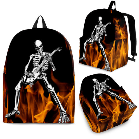 GUITAR PLAYING SKULL BACKPACK