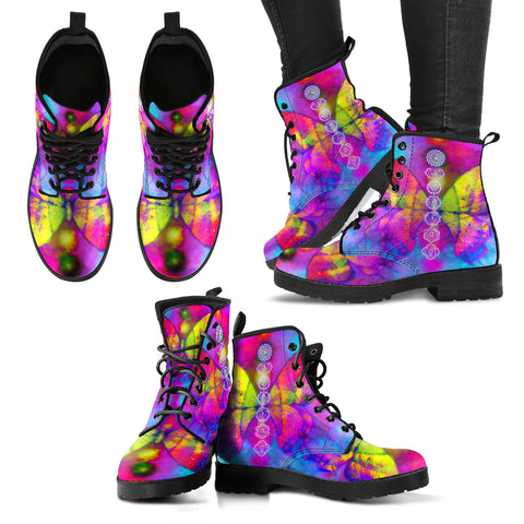 Butterfly Chakra Women's Leather Boots