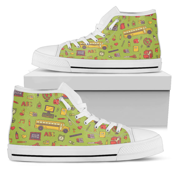 Back 2 School Green High Top Sneaker