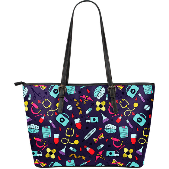 Doctor / Nurse Large Leather Tote Bag