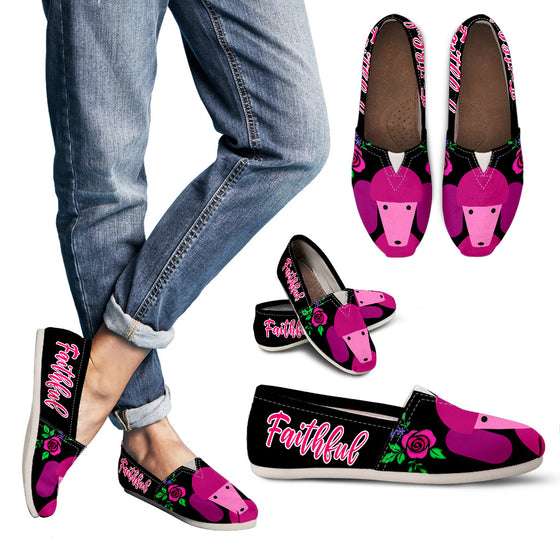 Pink Poodle Women's Casual Shoes Faithful Dog