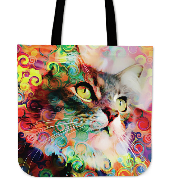 Rainbow Cat Tote Bag