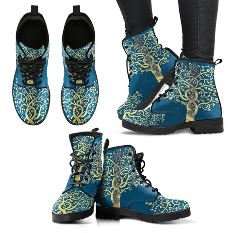 Chakra Tree of Life Women's Leather Boots