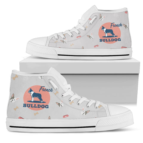 CUTE BULLDOG Women's High Top