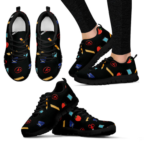 Teacher Women's Sneakers (Black)