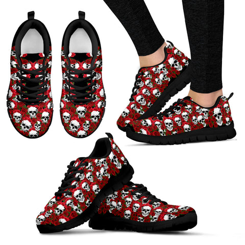 Roses & Skull Sneakers