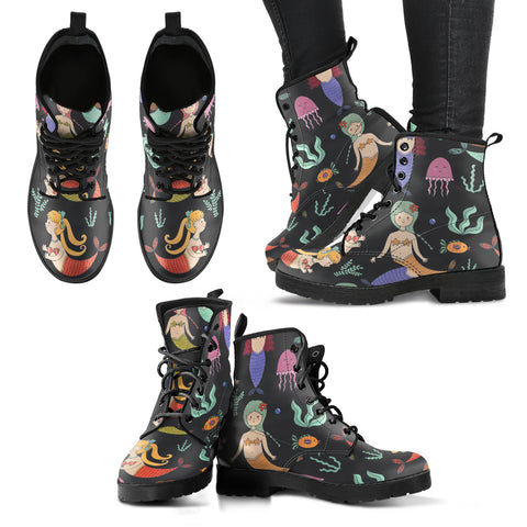 Done Adulting let's be MERMAIDS Women's Leather Boots