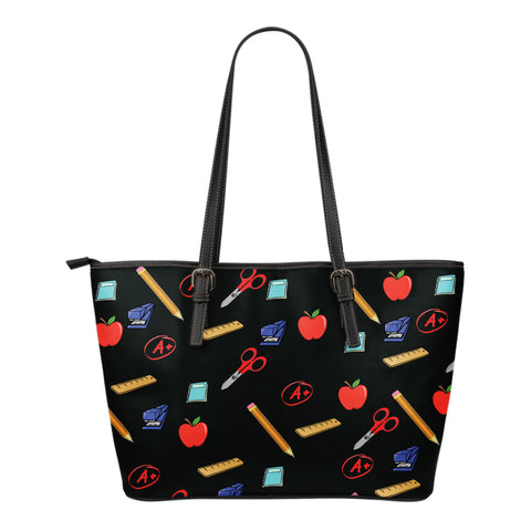 Teacher Appreciation Small Leather Tote Bag