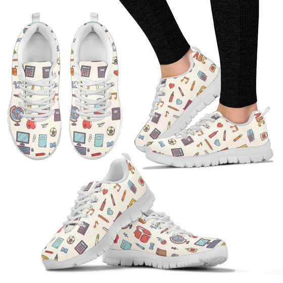 Back 2 School White Women's Sneakers