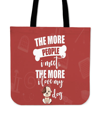 NP Love My Dog Tote Bag