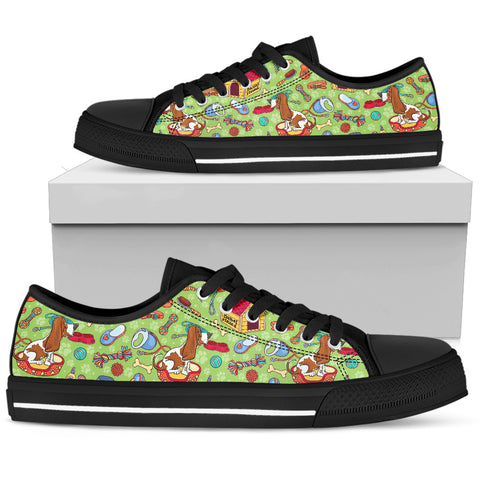 Basset Hound Women's Low Top Shoe