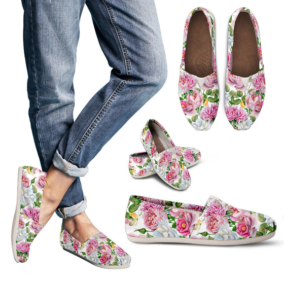 Watercolor Floral Women's Casual Shoes