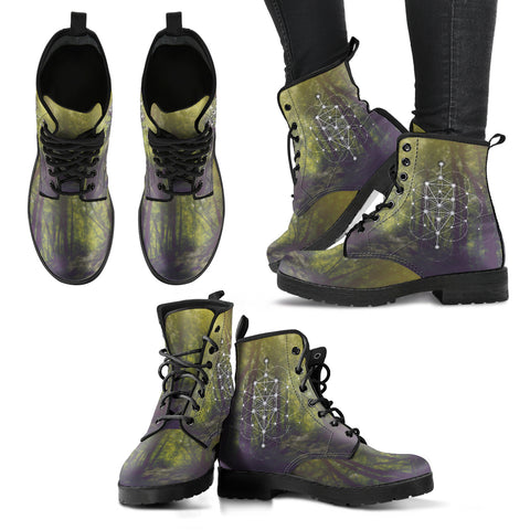 Chakra Tree of Life Women's Leather Boots