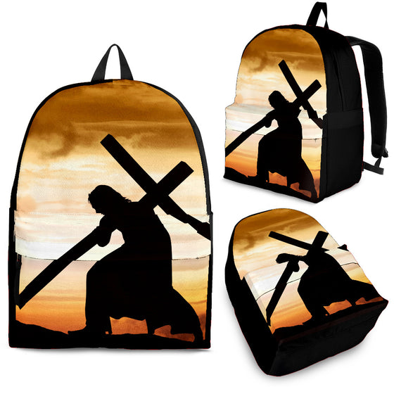 Jesus Carrying Cross Backpack