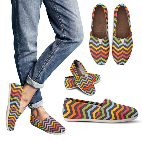 Bright Chevron Casual Shoes