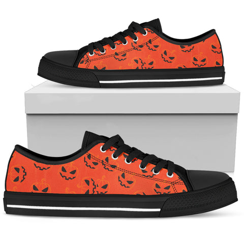 Jack o lantern  Women's Low Top Orange