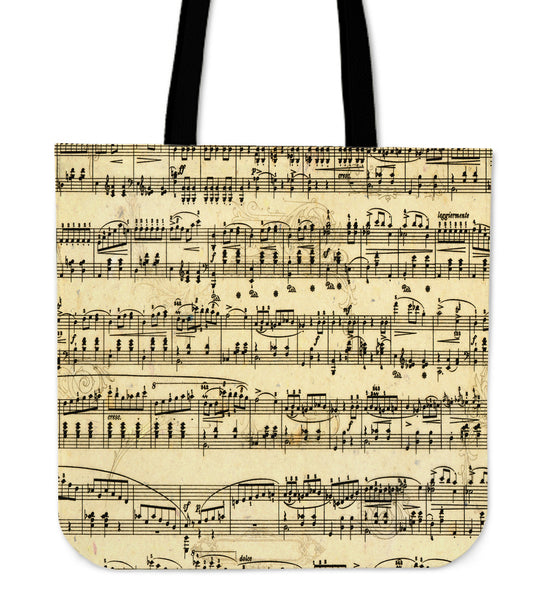 Sheet Music Tote Bag